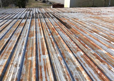 rusted metal roof