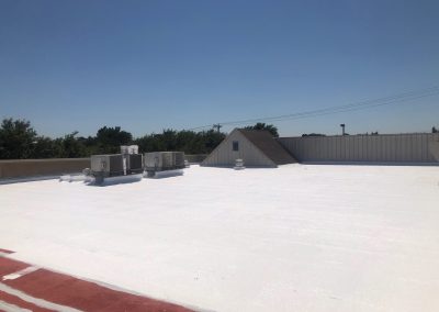 New Coating Being Applied to Commercial Roof