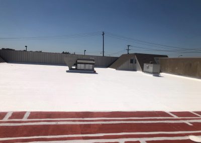 Commercial Roof Coating On Flat Roof