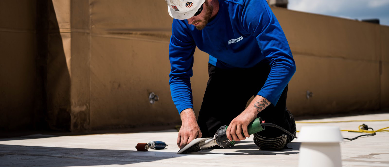 Commercial roof penetration work by Holland Roofing